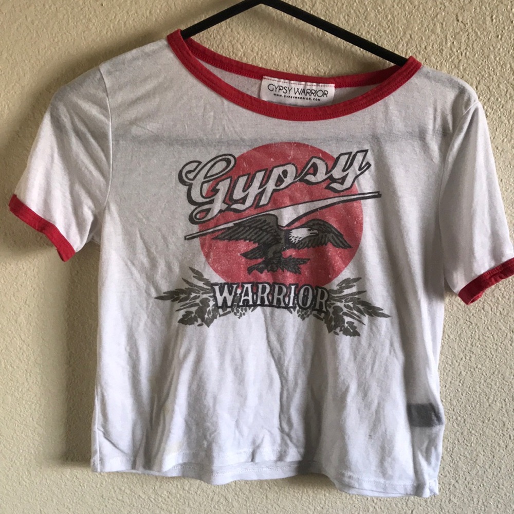 GYPSY WARRIOR EAGLE CROP TOP